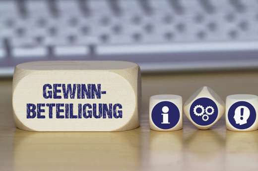 Foto: Schriftzug Gewinnbeteiligung