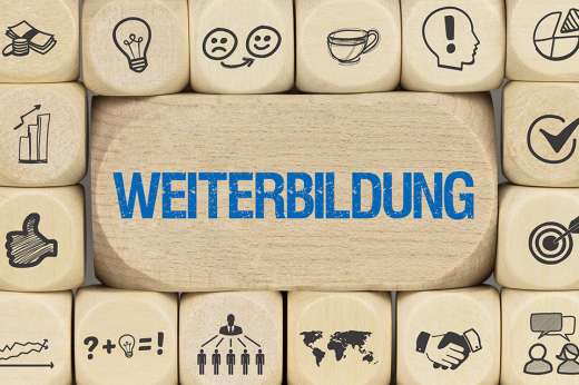 Foto: Schriftzug Weiterbildung